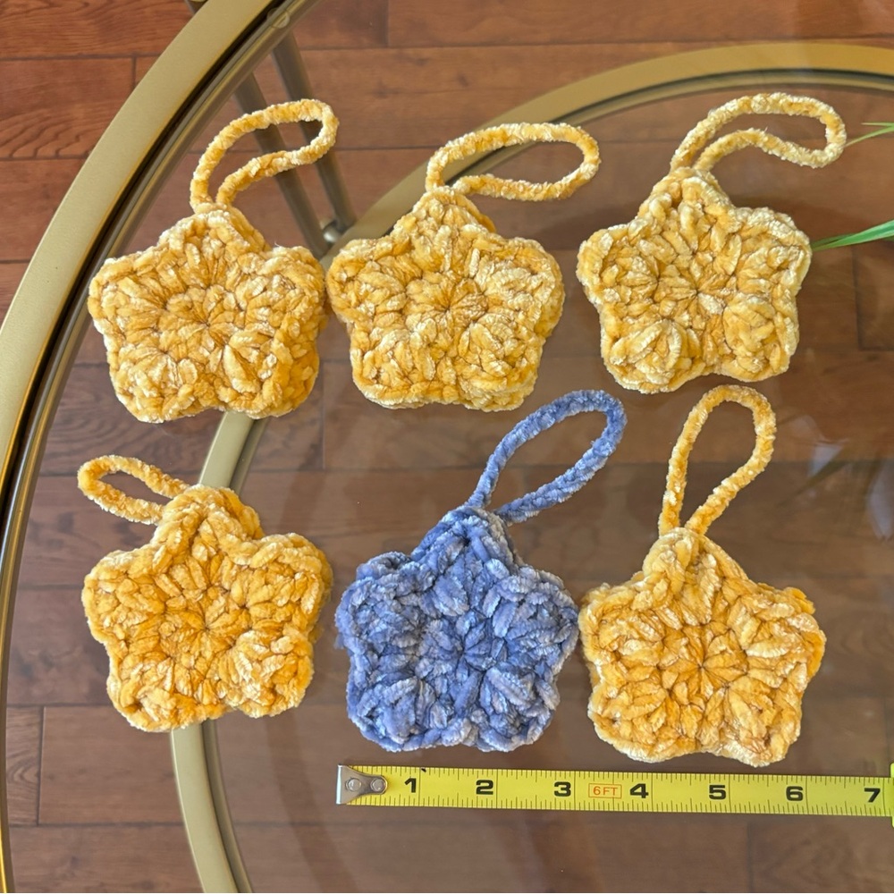 Handmade Crochet Mini-Star Bag Charms — Mystery Pick (💸 Bundle Crochet to Save!) - Picture 4 of 10